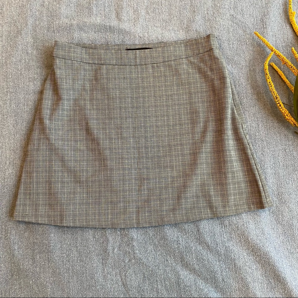 Forever21 Black Plaid Mini Skirt